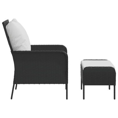 Tuinstoel Met Voetenbank Poly Rattan