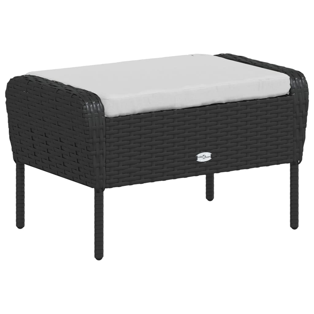Tuinstoel Met Voetenbank Poly Rattan