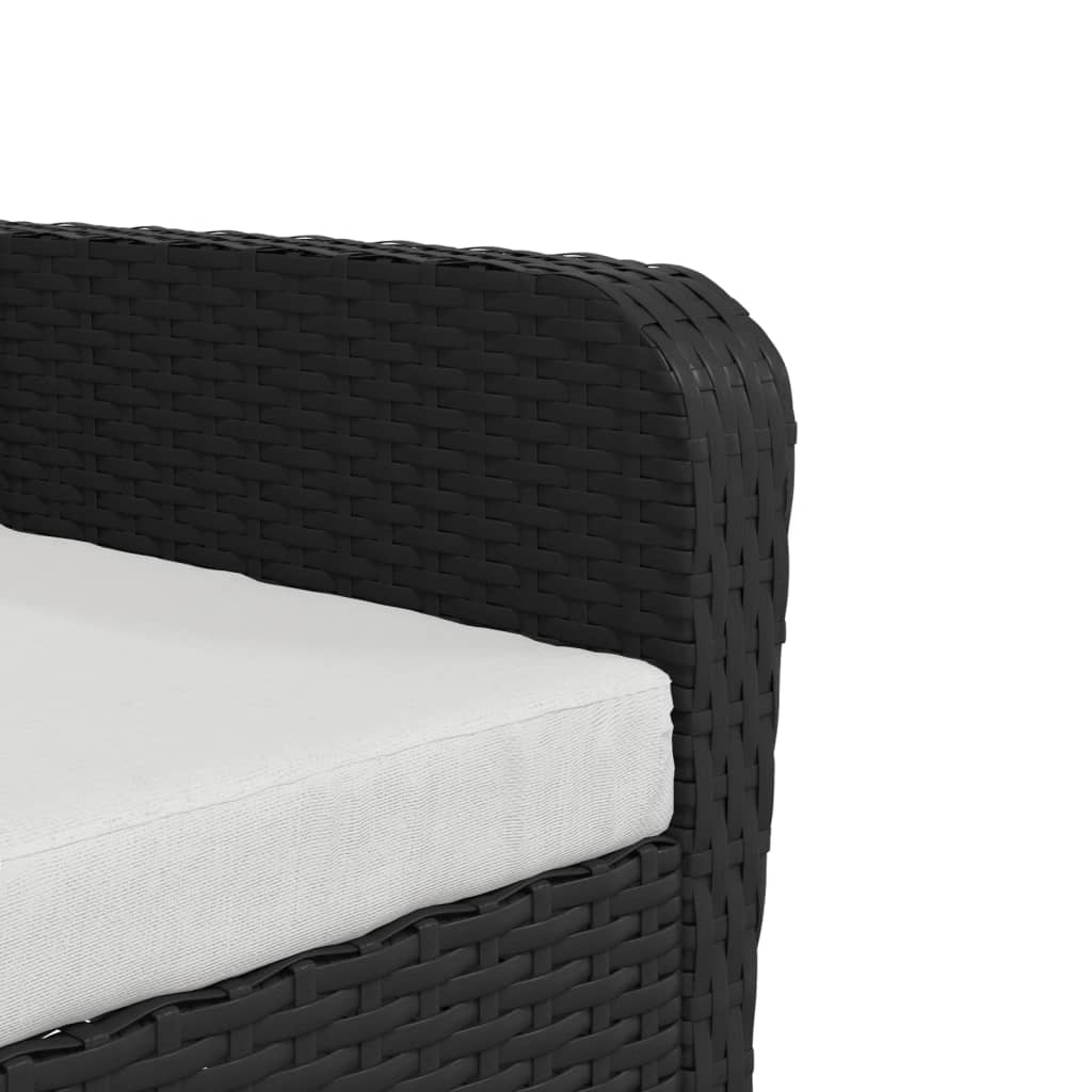 Tuinstoel Met Voetenbank Poly Rattan